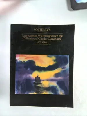 Sotheby's catalog, Nov. 1986: Expressionist Watercolors from the Collection of C…