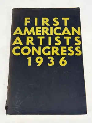 First American Artists' Congress New York City 1936 Vintage by Artist Congress