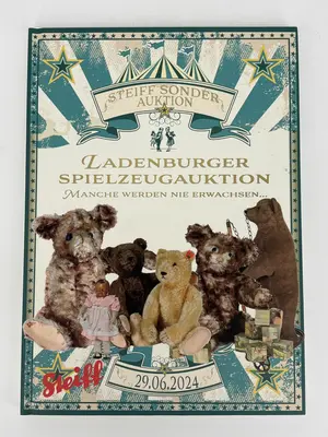Steiff Sonder Auktion Hardcover Catalog: Ladenburger Spielzeugauktion June 2024