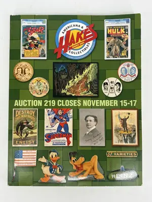 Hake's Auctions Americana and Collectibles Catalogue #219 November 2016