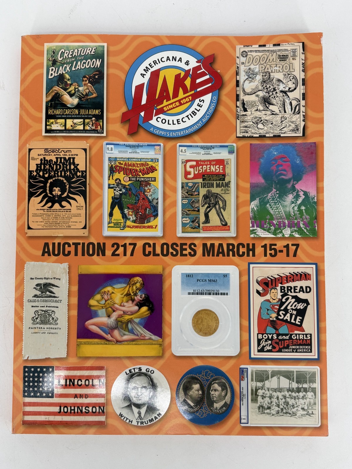 Hake's Auctions Americana and Collectibles Catalogue #217 March 2016