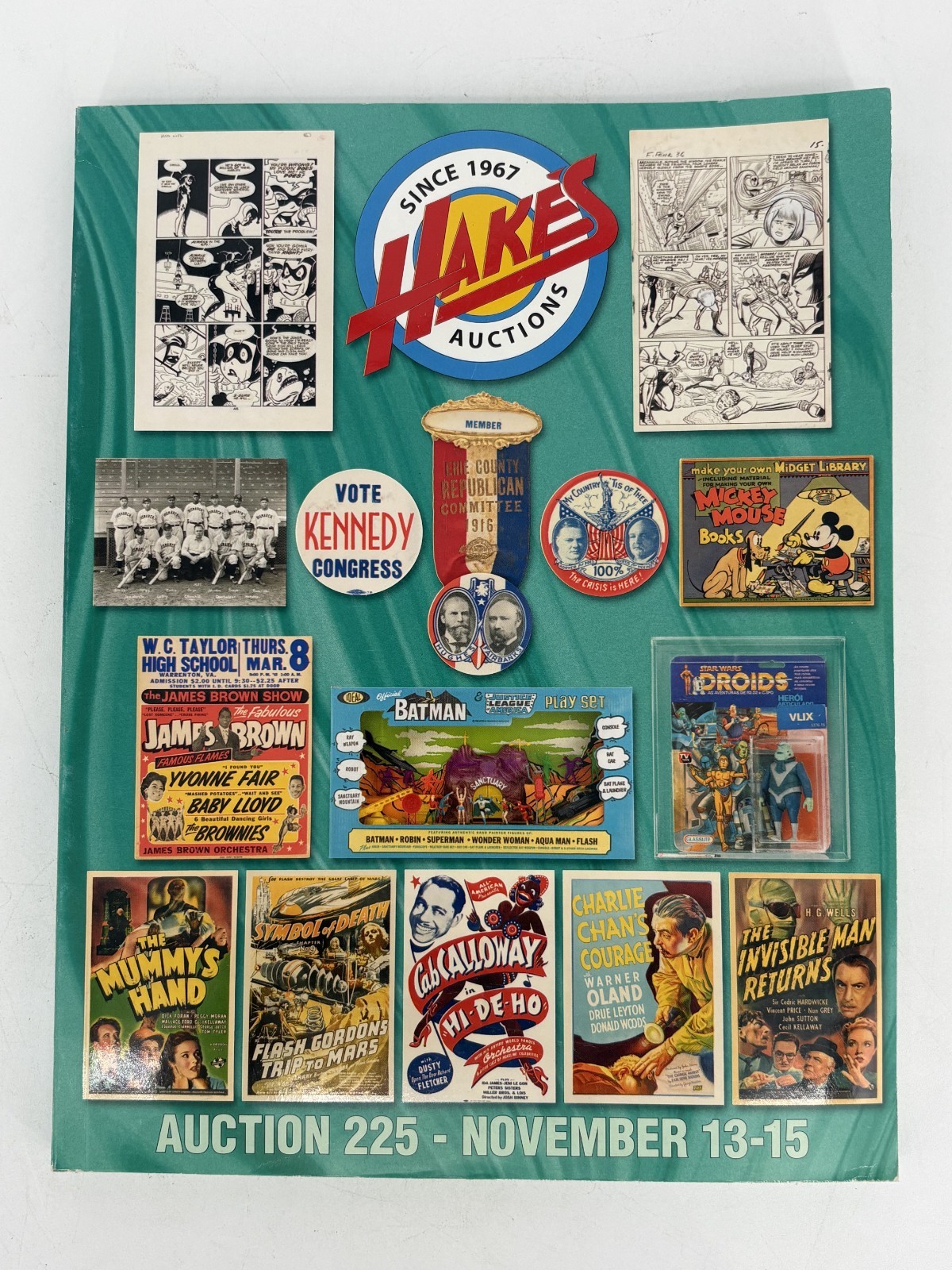 Hake's Auctions Americana and Collectibles Catalogue #225 November 2018