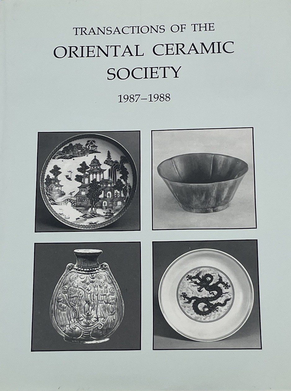 Transactions of The Oriental Ceramic Society Vol. 52 1987-1988