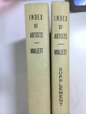 Index of Artists and Supplement by Daniel Trowbridge Mallett