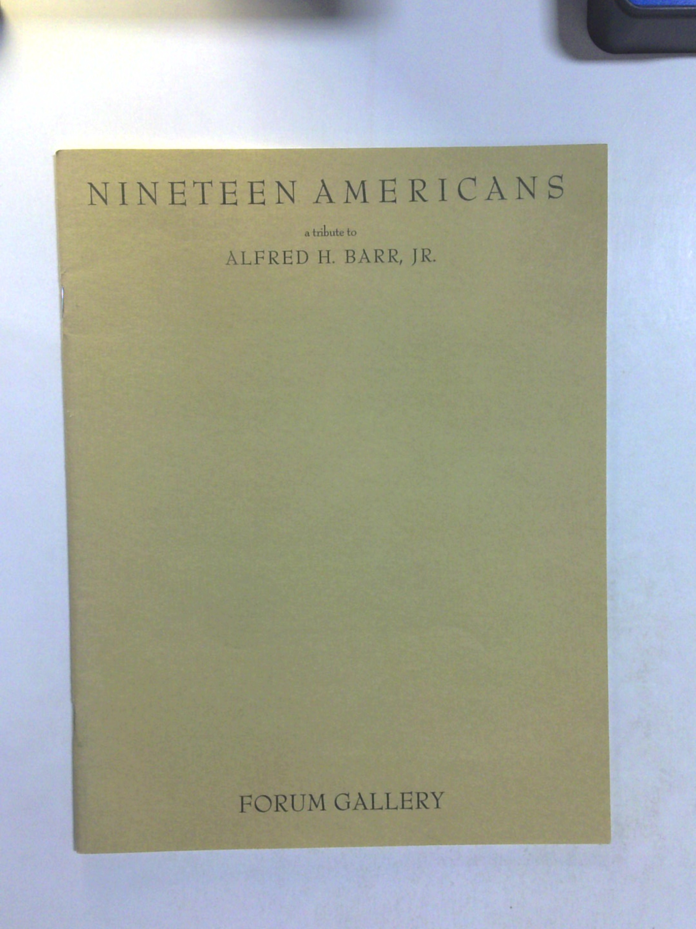 Nineteen Americans: A Tribute to Alfred H. Barr, Jr. by Forum Gallery