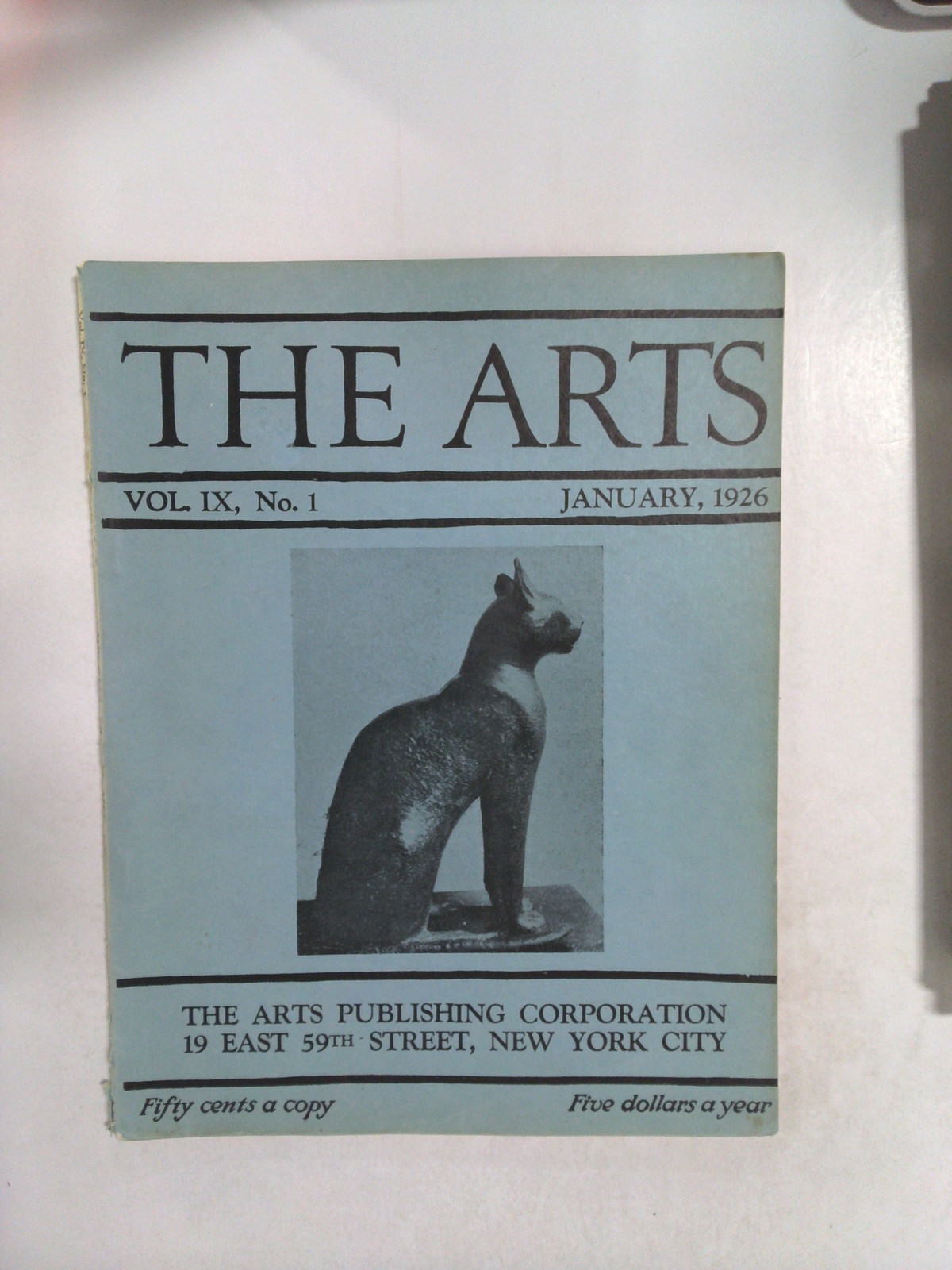 The Arts magazine, Vol. IX, No. 1 by The Arts Publishing Corporation