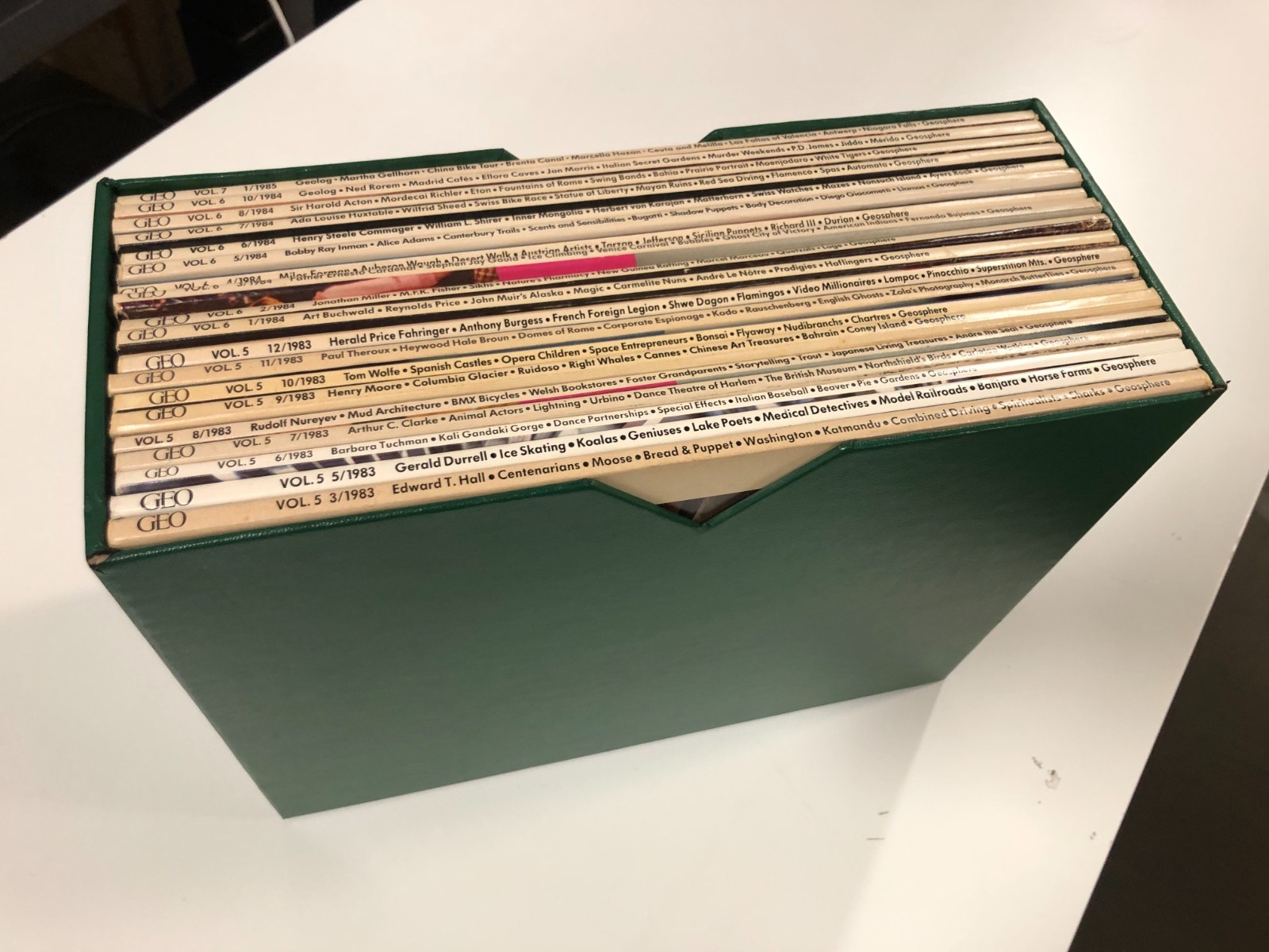 19 Issue GEO Magazine lot (1983-1985, Vols. 5-7)