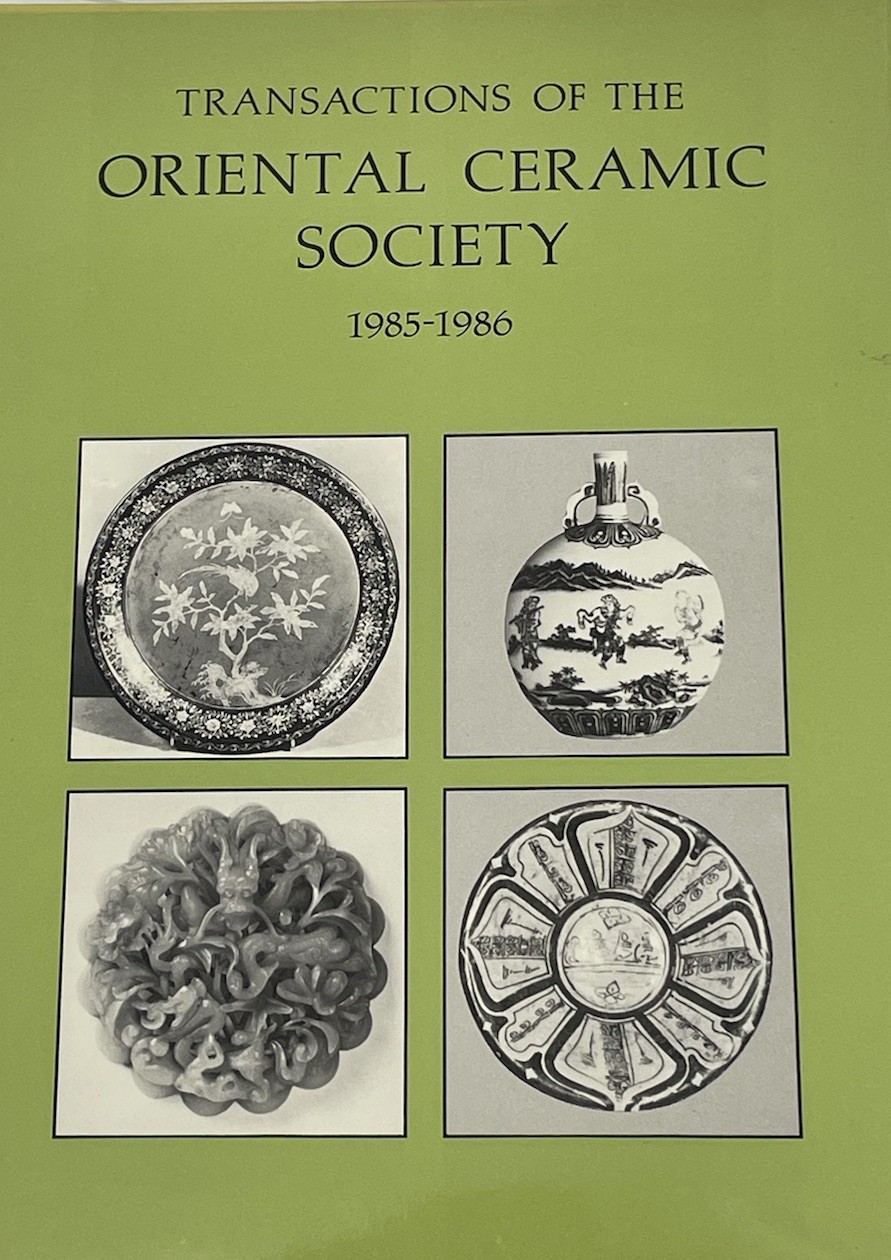 Transactions of The Oriental Ceramic Society Vol. 50, 1985-1986