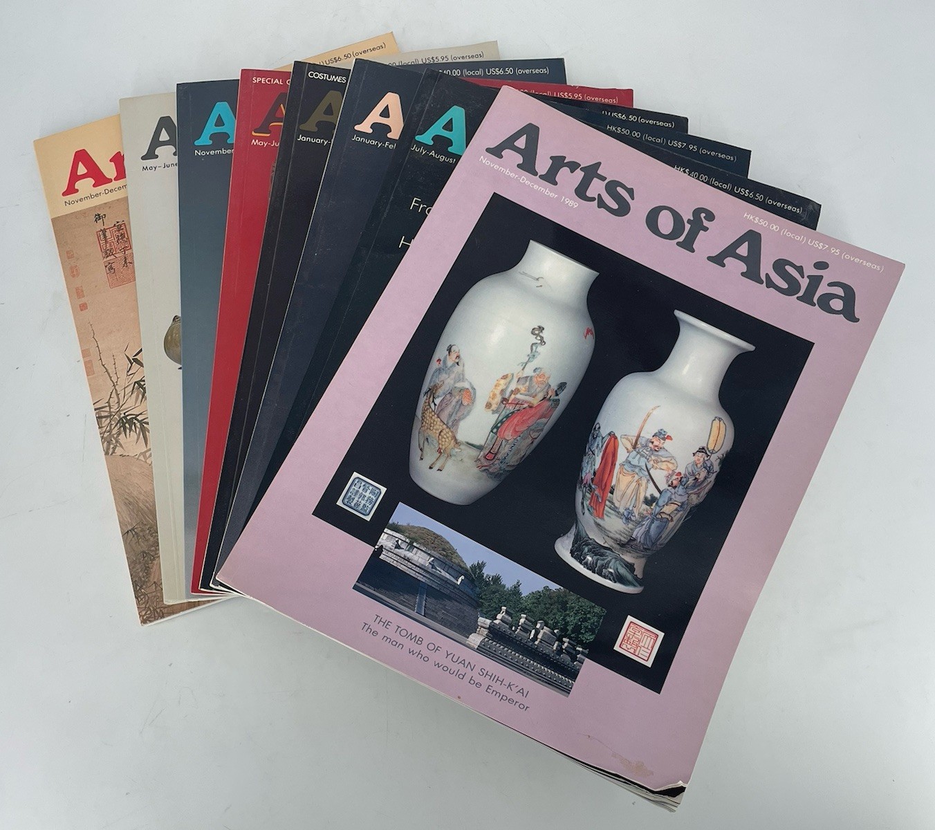 Arts of Asia Magazine Lot of 8, 1983-1989