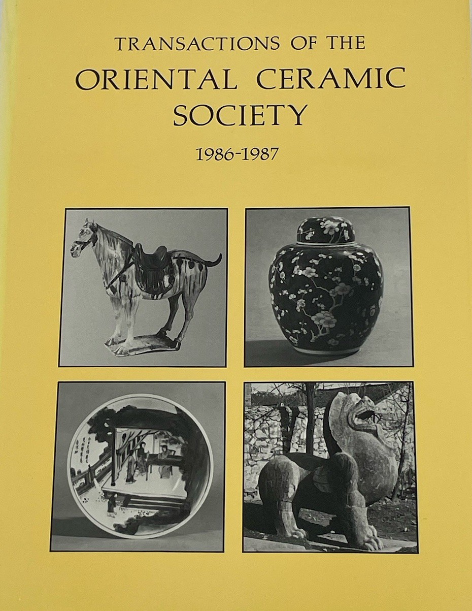 Transactions of The Oriental Ceramic Society Vol. 51, 1986-1987