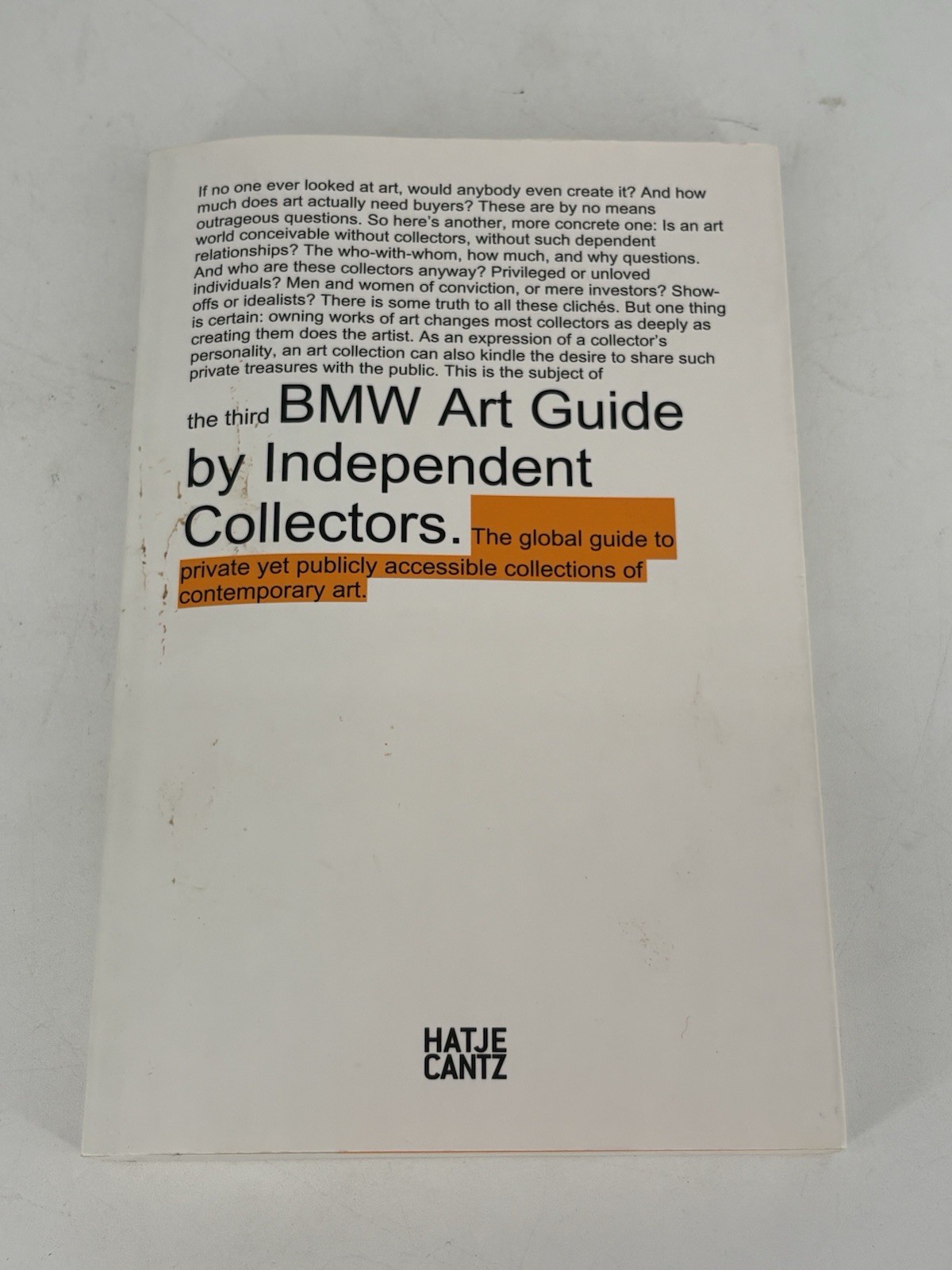BMW Art Guide by Independent Collectors Revised Edition by Sylvia Volz