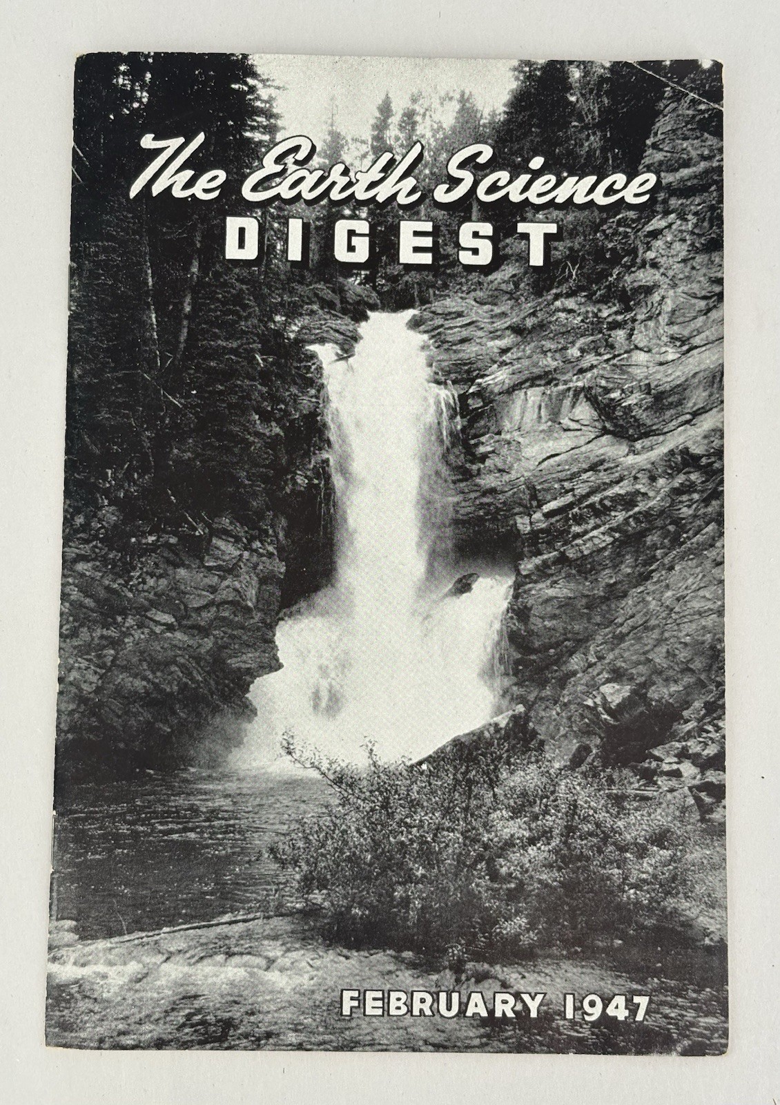 EARTH SCIENCE DIGEST February 1947 Rare Vintage Science Magazine Minerals