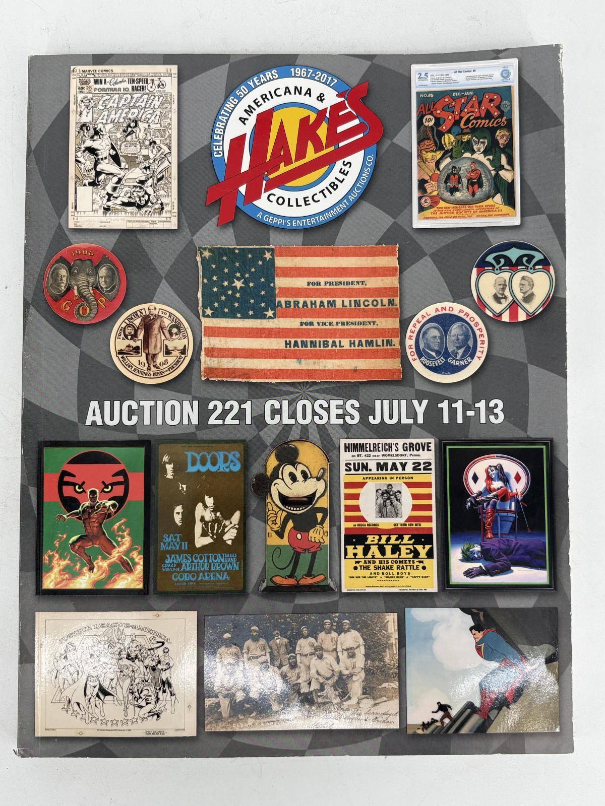 Hake's Auctions Americana and Collectibles Catalogue #221 July 2017