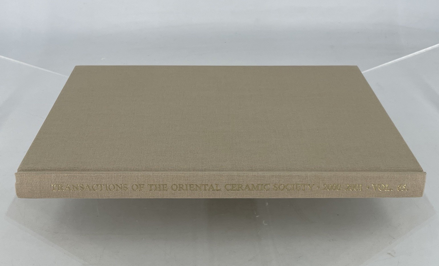 Transactions of The Oriental Ceramic Society Vol. 65, 2000-2001