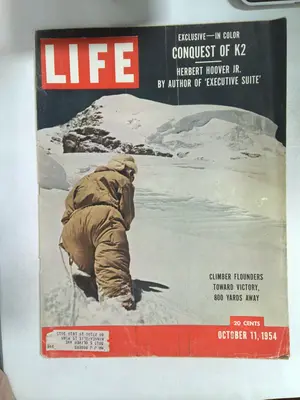Life, October 11, 1954: Conquest of K2 by Time Inc.
